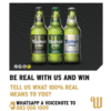 Keep it 100% Real with Windhoek Beer and Win!